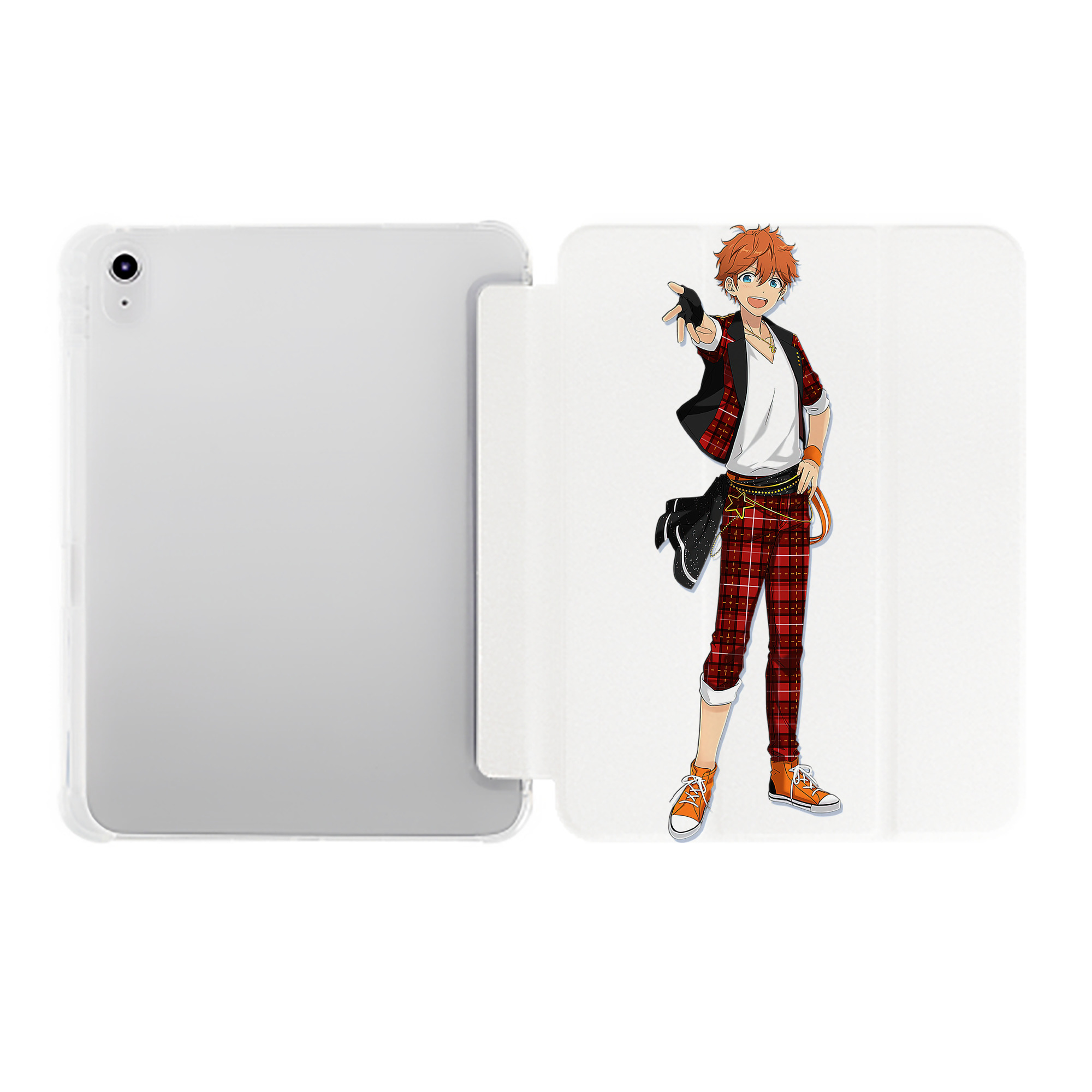 （画像用） あんさんぶるスターズ! Ensemble Stars IPad ケース ペン収納付き 三つ折りスタンド PUレザー×シリコン 対応機種9.5/10.5/10.9インチ